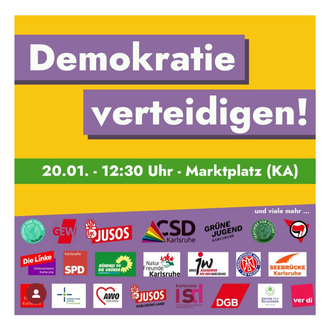 Demokratie verteidigen – Zusammen gegen Rechts | Marktplatz Karlsruhe