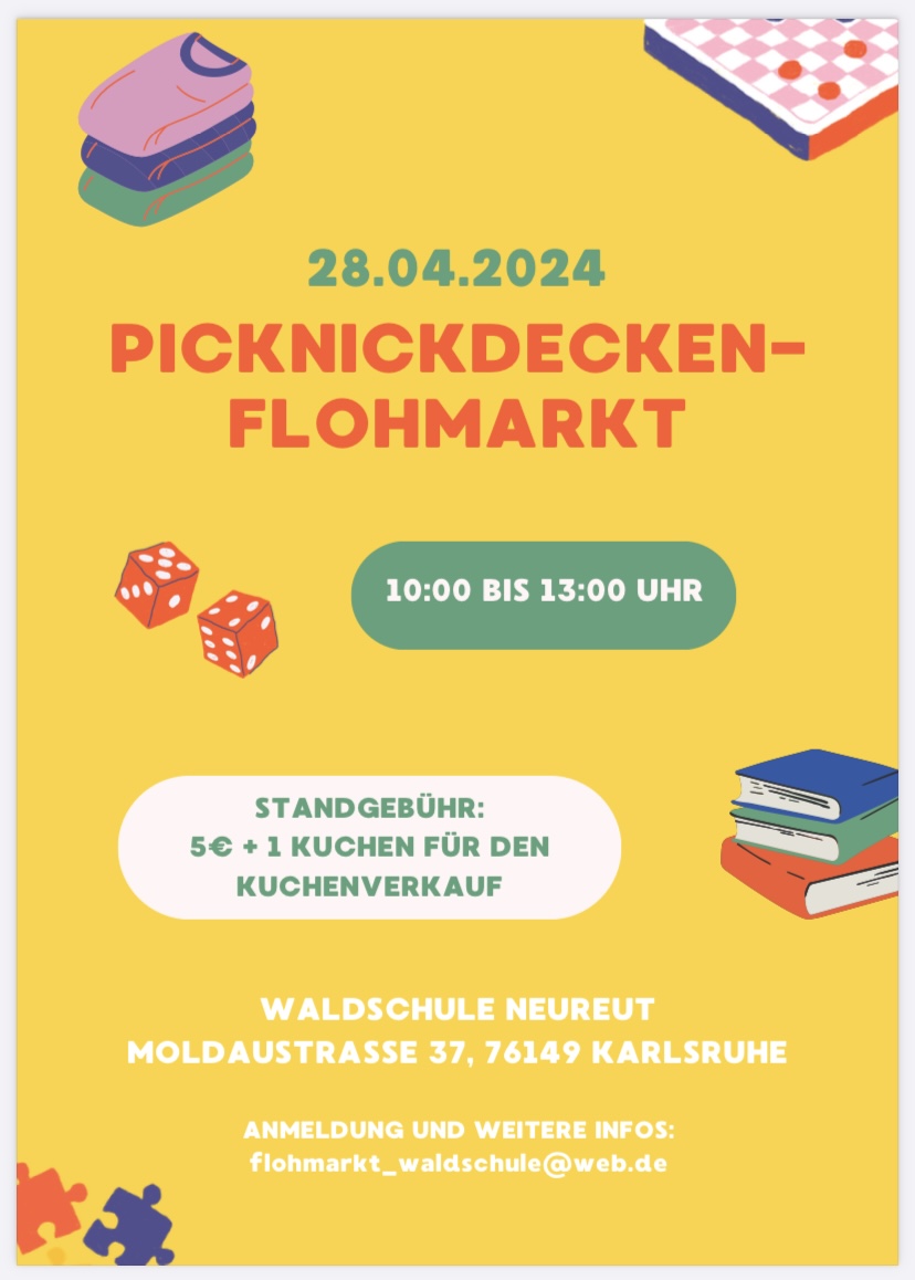 Picknickdecken-Flohmarkt Waldschule | Neureut