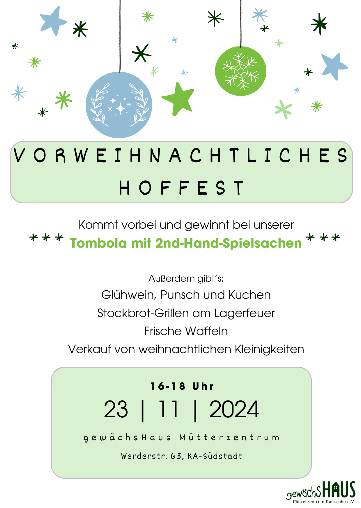Vorweihnachtliches Hoffest – KA Südstadt