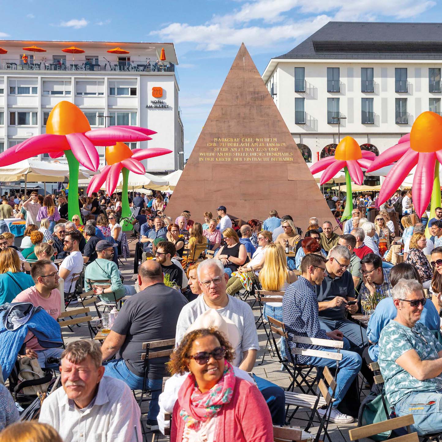 Die Karlsruher Innenstadt blüht auf