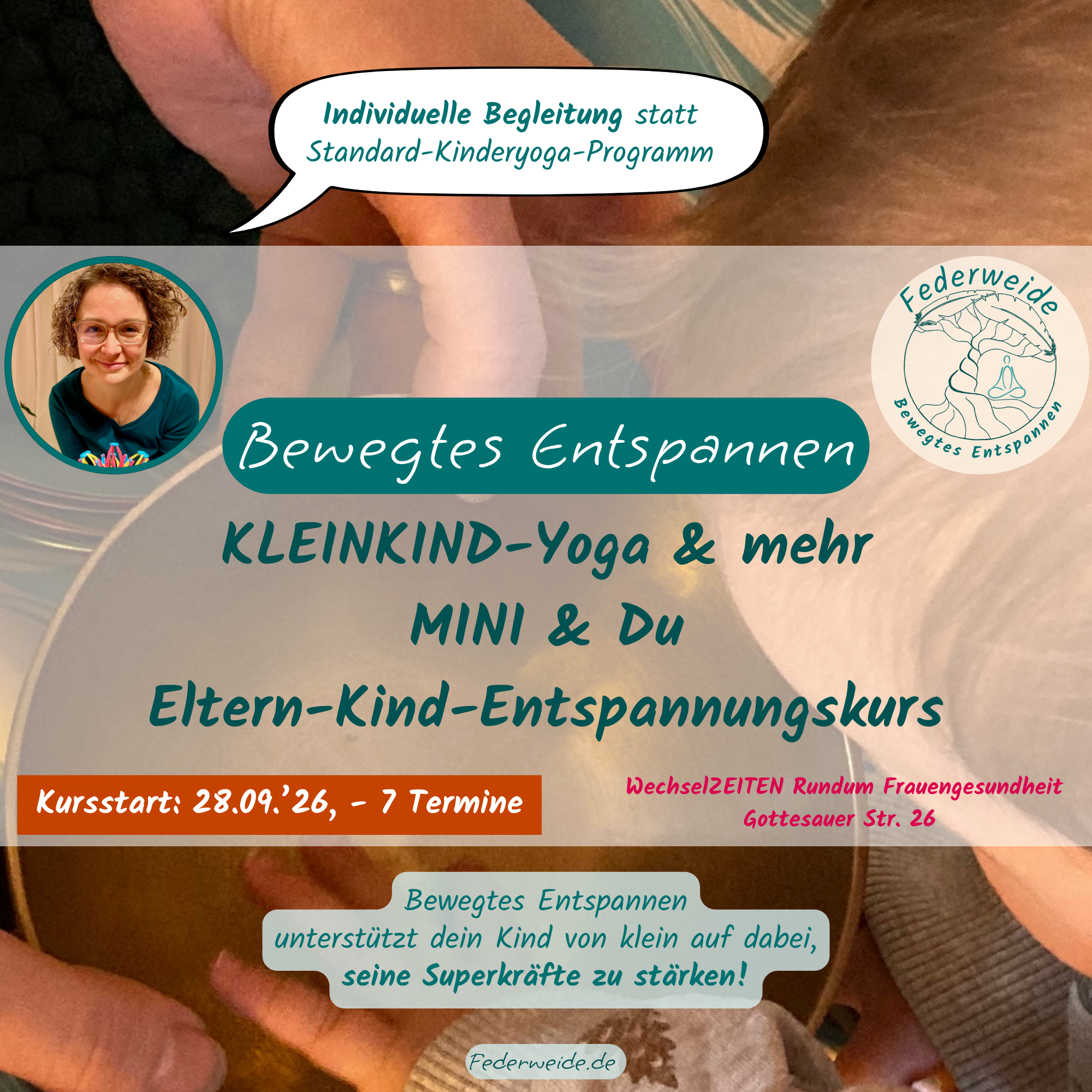 Kursstart: Bewegtes Entspannen – KLEINKIND-Yoga & mehr – MINI & Du -Eltern-Kind-Entspannungskurs
